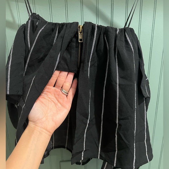 Black Striped Top - Picture 3 of 4